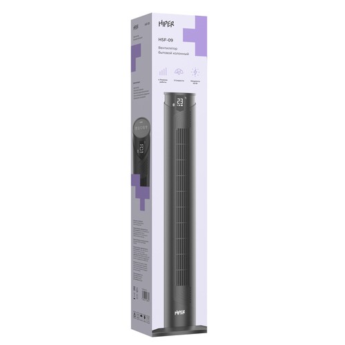 Купить Вентилятор HIPER HSF-09  черный  5600167. Характеристики, отзывы и цены в Донецке
