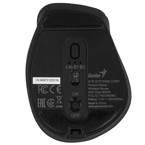 Купить Мышь беспроводная Genius Ergo 9000S  9140290. Характеристики, отзывы и цены в Донецке