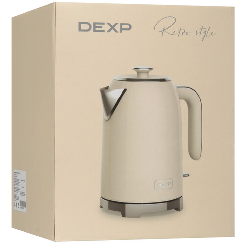 Купить Электрочайник DEXP EK-14MRTB бежевый  9105108. Характеристики, отзывы и цены в Донецке