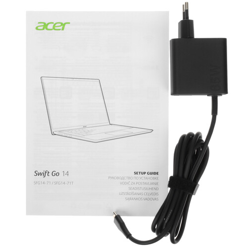 Купить 14" Ноутбук Acer Swift GO 14 SFG14-71-72QX серебристый  5455278. Характеристики, отзывы и цены в Донецке