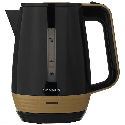 Купить Электрочайник SONNEN KT-1776 черный  8116161. Характеристики, отзывы и цены в Донецке