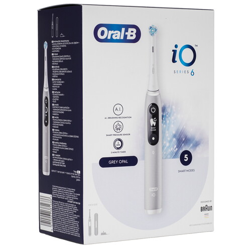 Купить Электрическая зубная щетка Braun Oral-B iO Series 6/iOM6 серый  9282687. Характеристики, отзывы и цены в Донецке