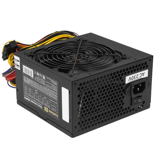 Купить Блок питания ExeGate 550PPE [EX282072RUS-S] черный  8199046. Характеристики, отзывы и цены в Донецке