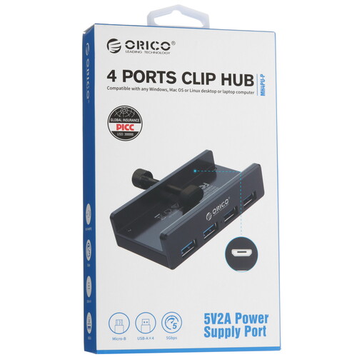 Купить USB-разветвитель ORICO MH4PU-P-SV  5628619. Характеристики, отзывы и цены в Донецке