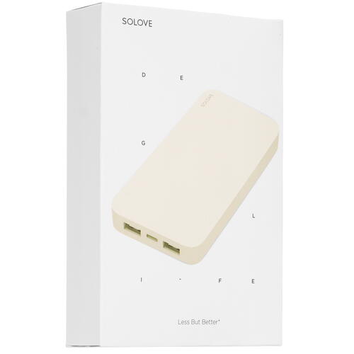Купить Портативный аккумулятор SOLOVE 003M бежевый  9909937. Характеристики, отзывы и цены в Донецке