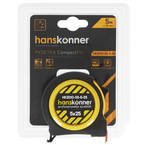 Купить Рулетка Hanskonner HK2010-03-5-25  8157053. Характеристики, отзывы и цены в Донецке