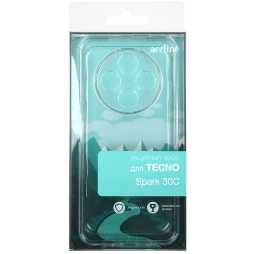 Купить Накладка  Aceline Silicone для Tecno SPARK 30C прозрачный  5487875. Характеристики, отзывы и цены в Донецке