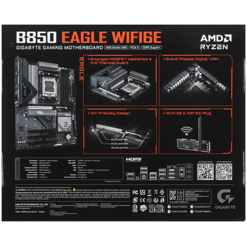 Купить Материнская плата GIGABYTE B850 EAGLE WIFI6E  5630831. Характеристики, отзывы и цены в Донецке