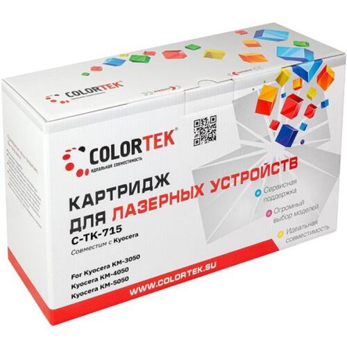 Купить Картридж лазерный Colortek TK-715 черный  5367019. Характеристики, отзывы и цены в Донецке