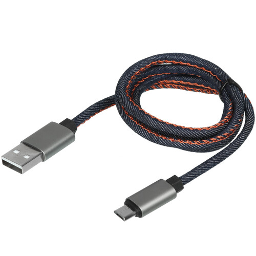 Купить Кабель круглый REXANT micro USB - USB 2.0 Type-A синий 1 м  5479546. Характеристики, отзывы и цены в Донецке