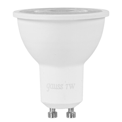 Купить Лампа светодиодная Gauss MR16 7W 630lm 4100K GU10 LED 1/10/100  9109783. Характеристики, отзывы и цены в Донецке