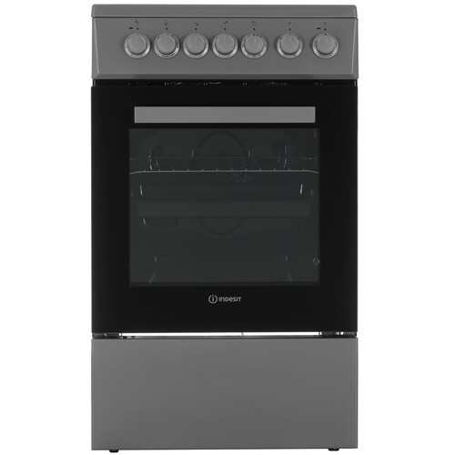 Купить Электрическая плита Indesit ISV5F1HX серебристый  9306997. Характеристики, отзывы и цены в Донецке
