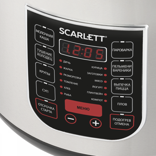 Купить Мультиварка Scarlett SC-MC410S27 серебристый  5348784. Характеристики, отзывы и цены в Донецке