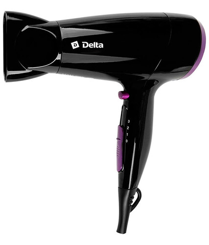 Купить Фен DELTA DL-0916 черный/фиолетовый  1207551. Характеристики, отзывы и цены в Донецке