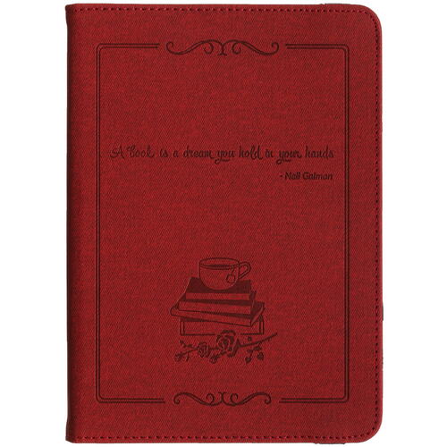 Купить 6" Чехол-книжка Aceline Stamp STM-001 для любых моделей красный  4747765. Характеристики, отзывы и цены в Донецке