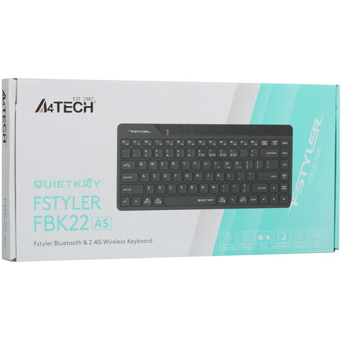 Купить Клавиатура  беспроводная A4Tech Fstyler FBK22 AS  5605403. Характеристики, отзывы и цены в Донецке