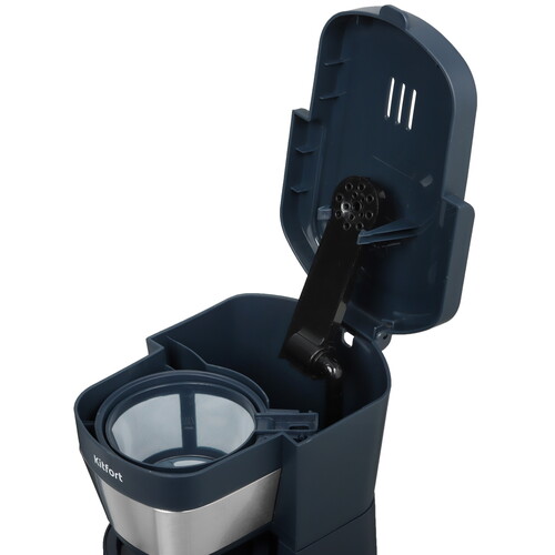 Купить Кофеварка капельная Kitfort КТ-7301 синий  9086220. Характеристики, отзывы и цены в Донецке