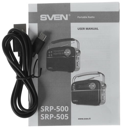 Купить Радиоприемник SVEN SRP-505 черный  9908364. Характеристики, отзывы и цены в Донецке