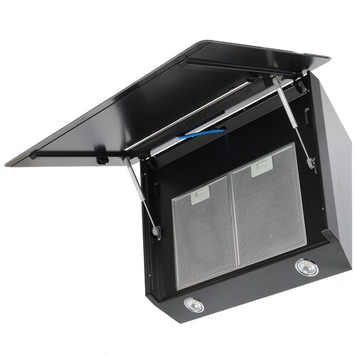 Купить Вытяжка наклонная Jetair VIKI BL/A/90 черный/серый  1106557. Характеристики, отзывы и цены в Донецке