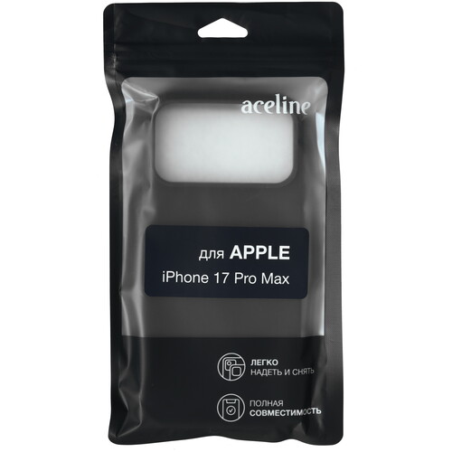 Купить Накладка  Aceline Fresh для Apple iPhone 17 Pro Max черный  9270385. Характеристики, отзывы и цены в Донецке
