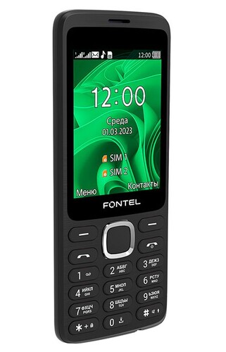 Купить Сотовый телефон Fontel SP280 черный  5649292. Характеристики, отзывы и цены в Донецке
