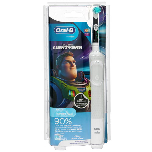 Купить Электрическая зубная щетка Braun Oral-B Vitality Kids D100.413.2K Lightyear белый  5492308. Характеристики, отзывы и цены в Донецке