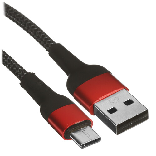 Купить Кабель круглый REXANT USB Type-C - USB 2.0 Type-A красный 1 м  5454258. Характеристики, отзывы и цены в Донецке