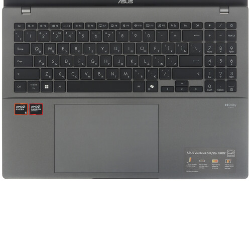 Купить 16" Ноутбук ASUS Vivobook S 16 M3607HA-SH121 серый  9292656. Характеристики, отзывы и цены в Донецке