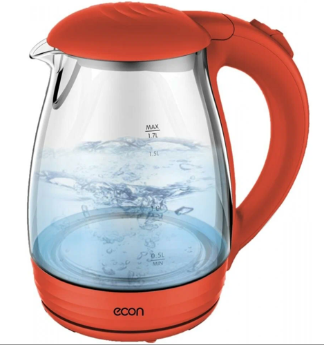 Купить Электрочайник ECON ECO-1739KE ruby красный  5353502. Характеристики, отзывы и цены в Донецке