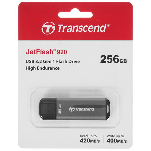 Купить Память USB Flash 256 ГБ Transcend JetFlash 920  4761031. Характеристики, отзывы и цены в Донецке