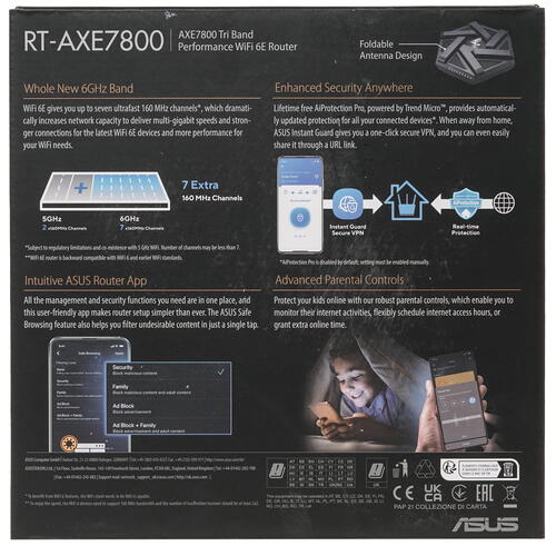 Купить Wi-Fi роутер ASUS RT-AXE7800  5097627. Характеристики, отзывы и цены в Донецке