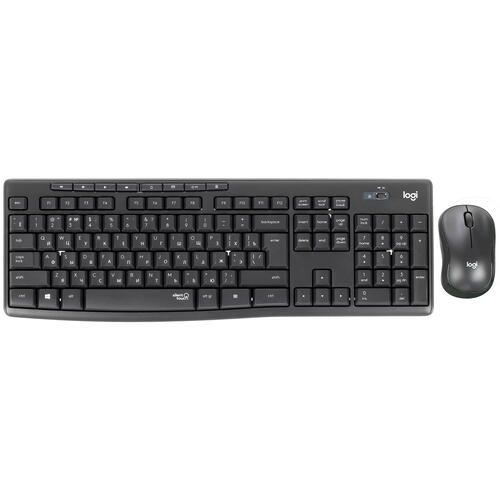 Купить Клавиатура+мышь беспроводная   Logitech MK295 Silent Wireless Combo черный  4718845. Характеристики, отзывы и цены в Донецке