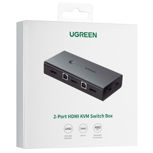 Купить KVM переключатель UGREEN CM200  9154978. Характеристики, отзывы и цены в Донецке