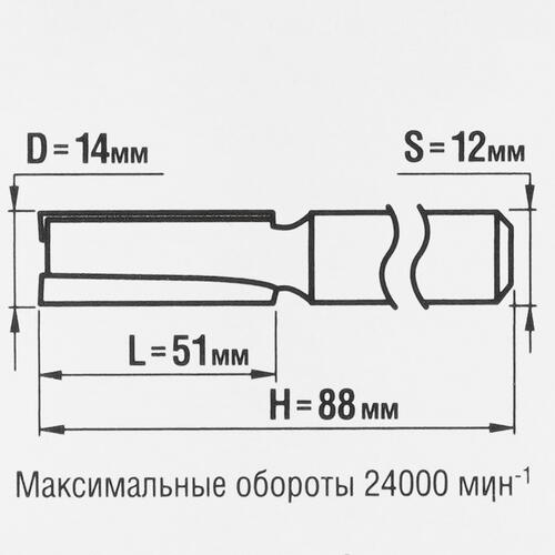 Купить Фреза ЗУБР 28754-14-51  5306770. Характеристики, отзывы и цены в Донецке