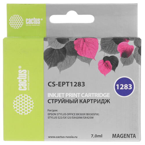 Купить Картридж Cactus CS-EPT1283 пурпурный  0138375. Характеристики, отзывы и цены в Донецке