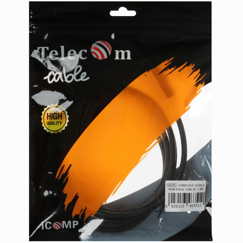 Купить Кабель однонаправленный Telecom HDMI - VGA, 1.8 м  5471626. Характеристики, отзывы и цены в Донецке