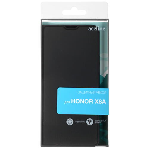 Купить Чехол-книжка  Aceline Kors для HONOR X8a черный  5400974. Характеристики, отзывы и цены в Донецке