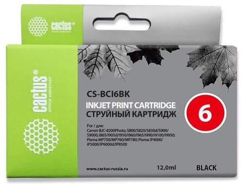 Купить Картридж Cactus CS-BCI6BK черный  7932952. Характеристики, отзывы и цены в Донецке