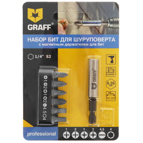 Купить Набор бит GRAFF 4603  9930782. Характеристики, отзывы и цены в Донецке