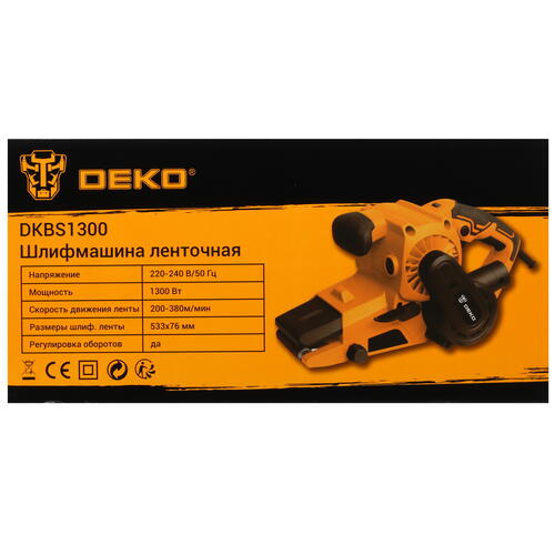 Купить Ленточная шлифмашина DEKO DKBS1300  9945410. Характеристики, отзывы и цены в Донецке