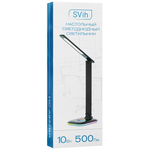 Купить Настольный светильник SVih HC-A932BK черный  9241590. Характеристики, отзывы и цены в Донецке
