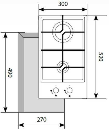 Купить Газовая варочная поверхность LEX GVG 321 WH  1115088. Характеристики, отзывы и цены в Донецке