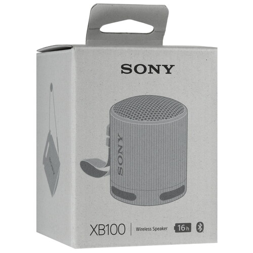 Купить Портативная колонка Sony SRS-XB100, серый  5605590. Характеристики, отзывы и цены в Донецке