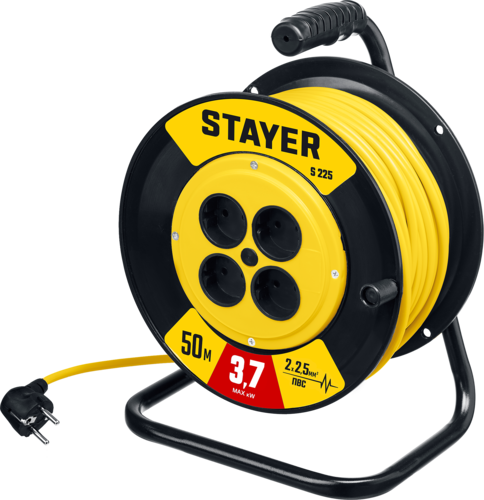 Купить Удлинитель силовой Stayer S-225 светло-желтый  9114787. Характеристики, отзывы и цены в Донецке