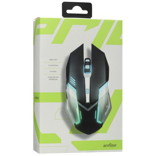 Купить Мышь проводная Aceline GS Pride  черный  5424810. Характеристики, отзывы и цены в Донецке