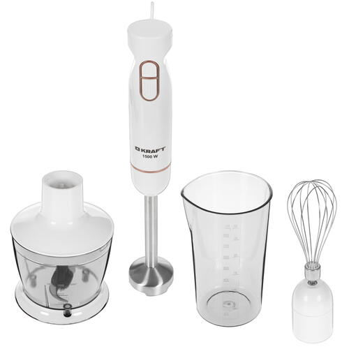 Купить Блендер погружной Kraft KF-HB1542WGLR белый  5371088. Характеристики, отзывы и цены в Донецке