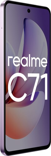 Купить 6.67" Смартфон realme C71 128 ГБ фиолетовый  5628817. Характеристики, отзывы и цены в Донецке