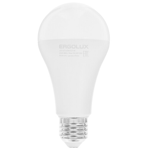 Купить Лампа светодиодная Ergolux LED-A70-30W-E27-4K  5467571. Характеристики, отзывы и цены в Донецке
