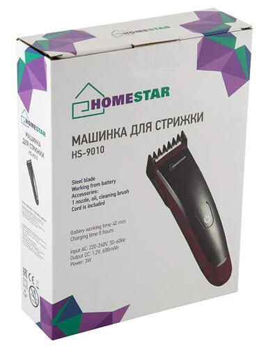 Купить Машинка для стрижки Homestar HS-9010 красный/черный  5360741. Характеристики, отзывы и цены в Донецке