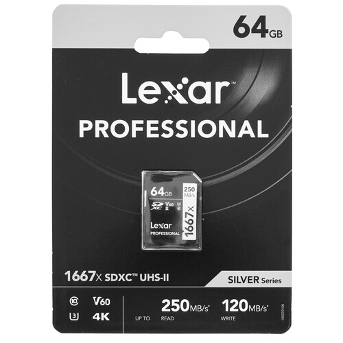 Купить Карта памяти Lexar SDXC 64 ГБ [LSD64GCB1667]  5456348. Характеристики, отзывы и цены в Донецке